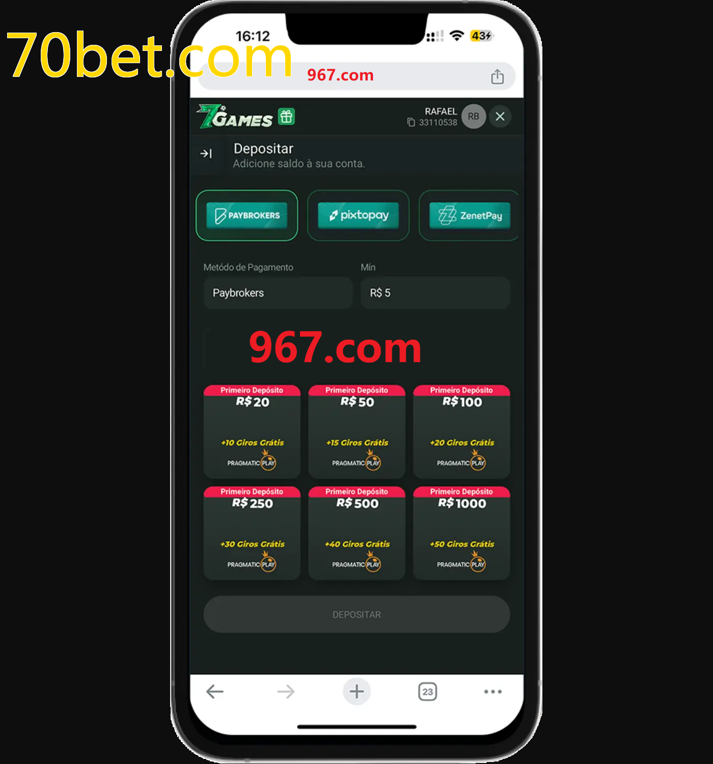 Baixe o aplicativo 70bet.com para jogar a qualquer momento